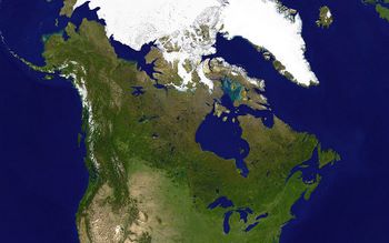 קנדה - צילום לוויין