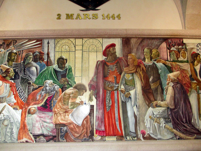 Establishment_of_the_League_of_Lezhë,_Skanderbeg_Museum