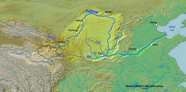 מפת הנהר הצהוב
