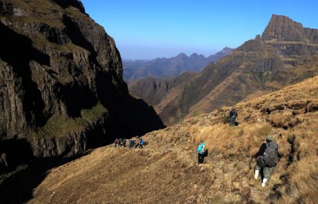 הטרק ברכס הדרקנסברג.
